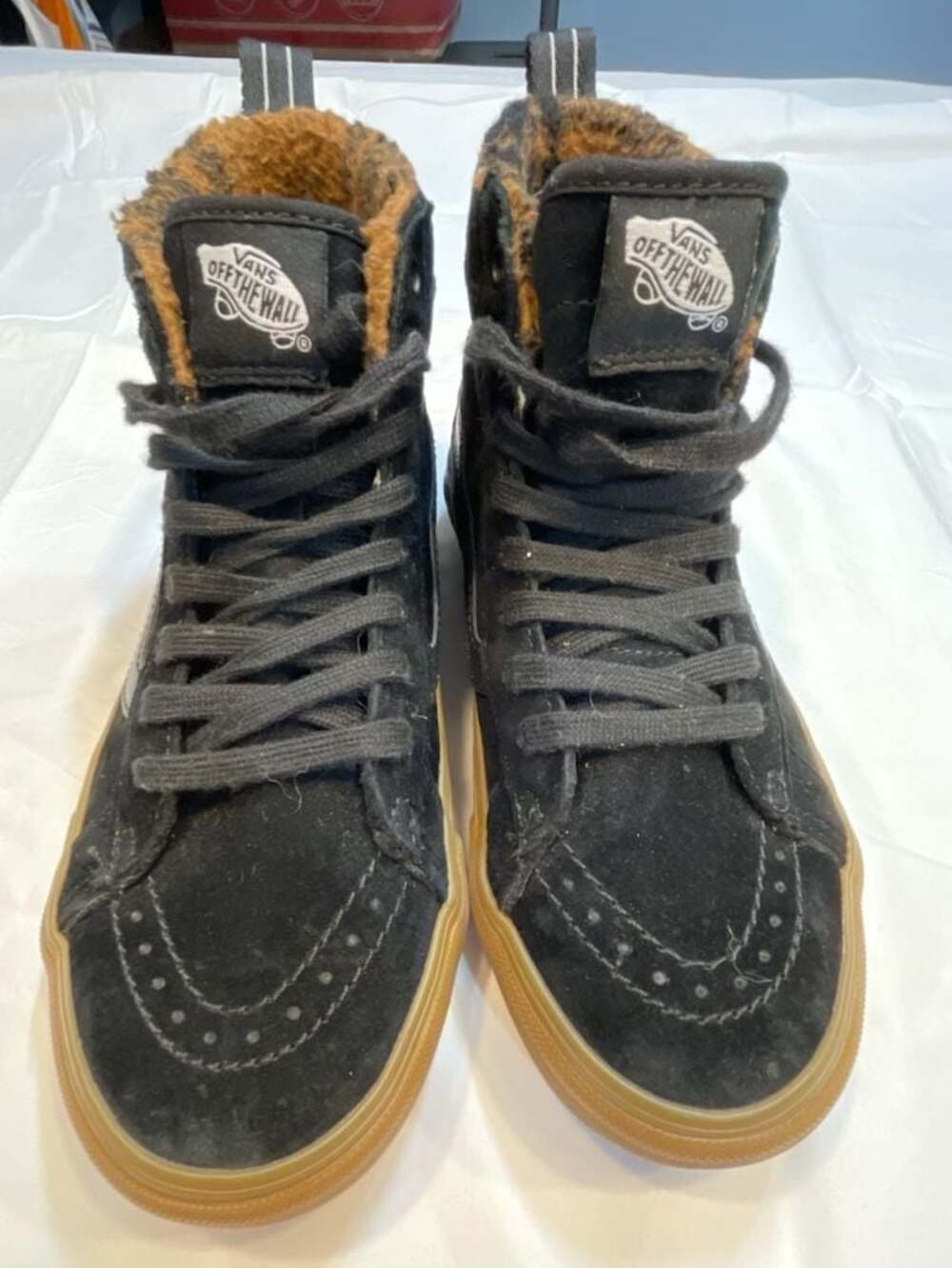 Vans Sk8-Hi MTE-1 Sherpa Lined Black Gum High Top Sneakers
